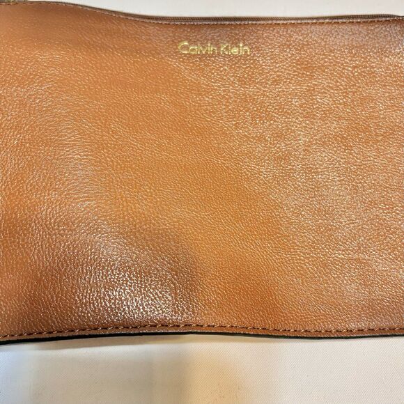 Calvin Klein Handbag/Tote Black/Brown Removable Brown Purse Business - Picture 6 of 13